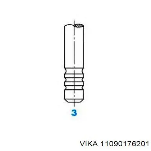 11090176201 Vika клапан впускний