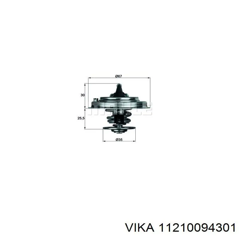 Автомобільний термостат Vika 11210094301 ціна, від 6.13 USD