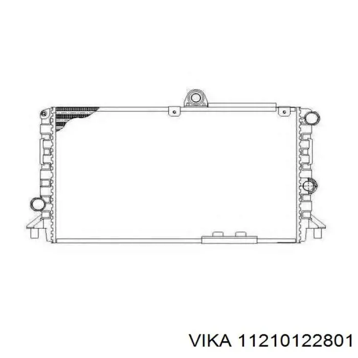 Радіатор основний Vika 11210122801 ціна, від 43.95 USD
