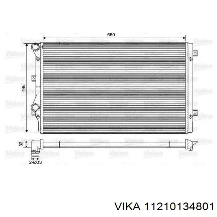 Радіатор основний Sato Tech R12130 ціна, від 70.66 USD