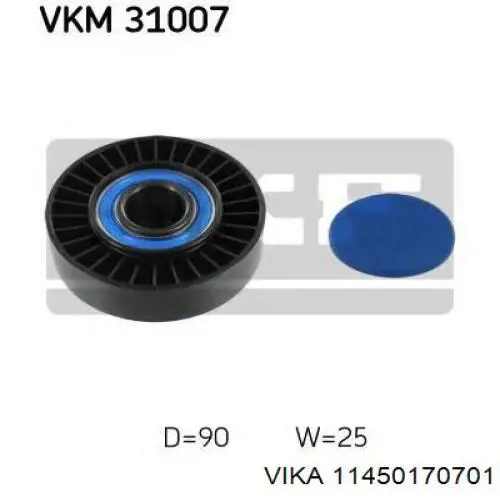 Ролик приводного ременя, паразитний Coram C806 ціна, від 14.42 USD