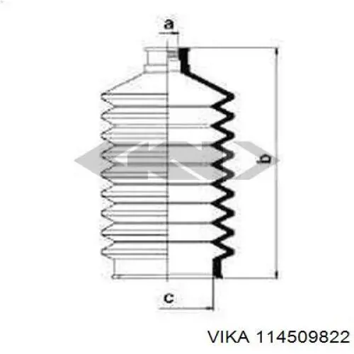 Купити SE101DUSTER1 MSG Пильник рульового механізму/рейки, правий