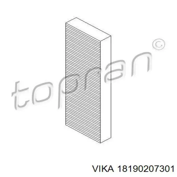 Фільтр повітряний обігрівача Vika 18190207301 ціна, від 4.46 USD