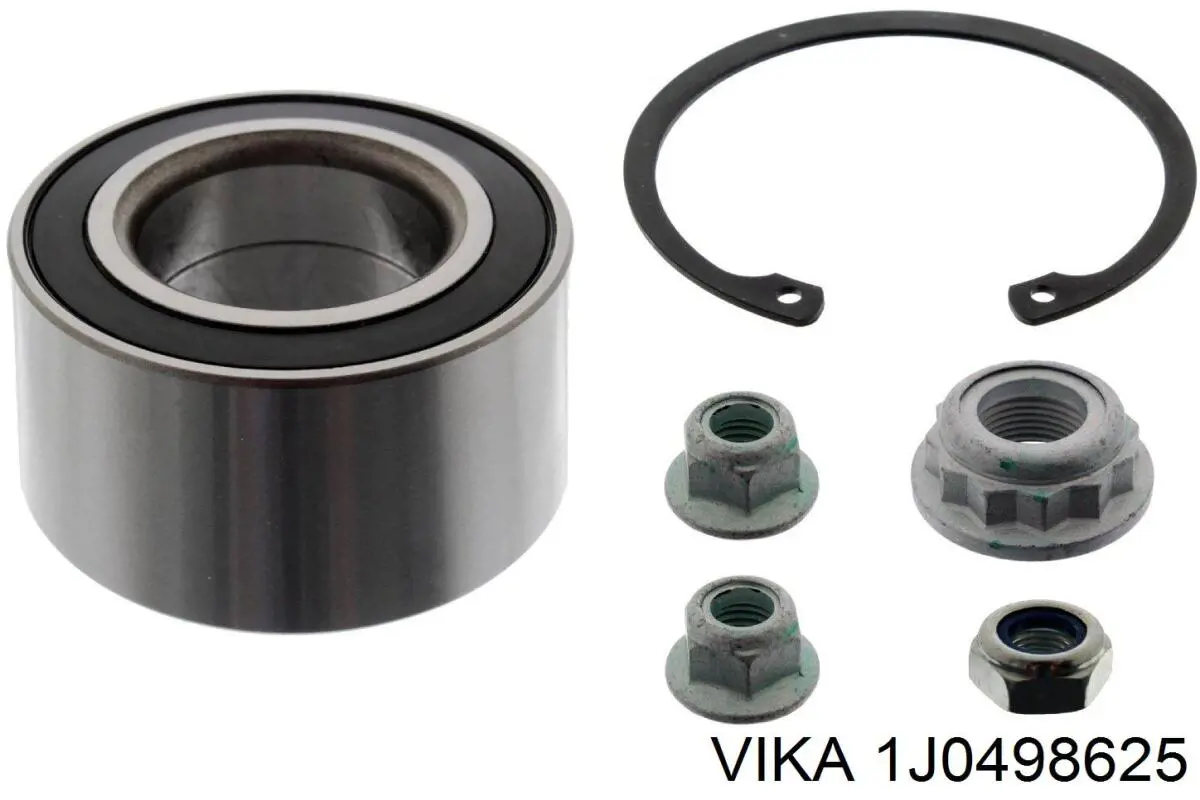 Комплект підшипник маточини передньої Vika 1J0498625 ціна, від 18.80 USD