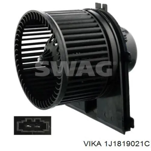 1J1819021C Vika двигун вентилятора пічки (обігрівача салону)