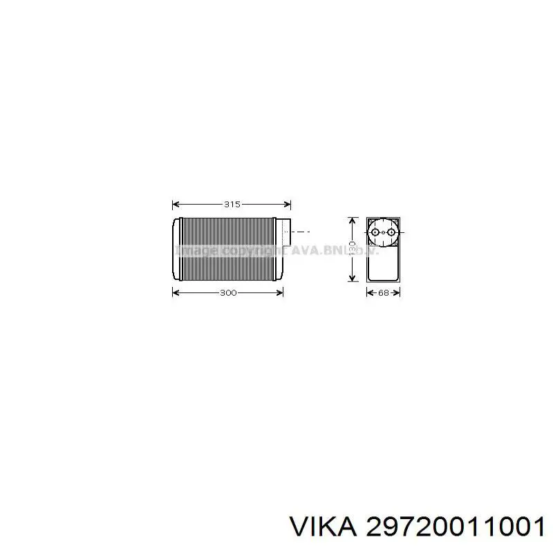 FP64N166AV AVA радіатор пічки (обігрівача)