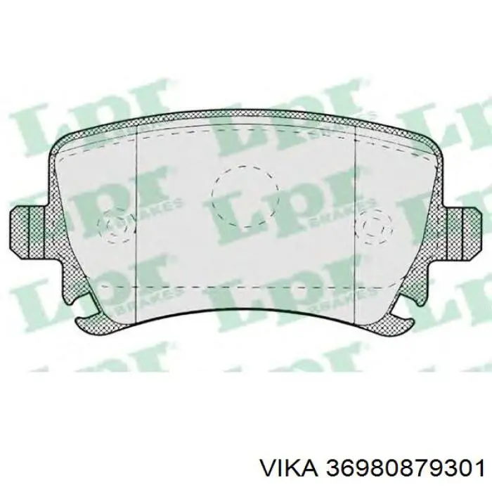 Купити 36980879301 Vika Задні колодки