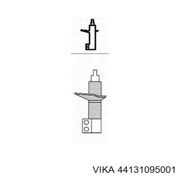 Стойка амортизатора передняя Vika 44131095001 ціна, від 48.34 USD