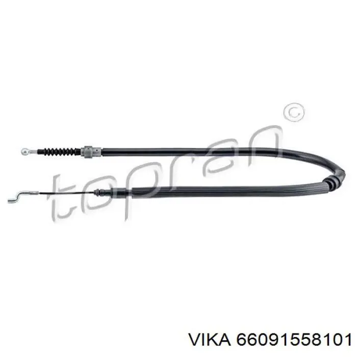 Трос ручного гальма задній, правий/лівий Vika 66091558101 ціна, від 5.35 USD
