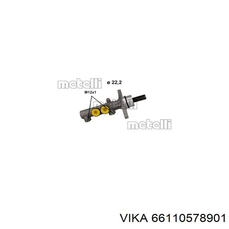 Головний гальмівний циліндр 3L611001 AND