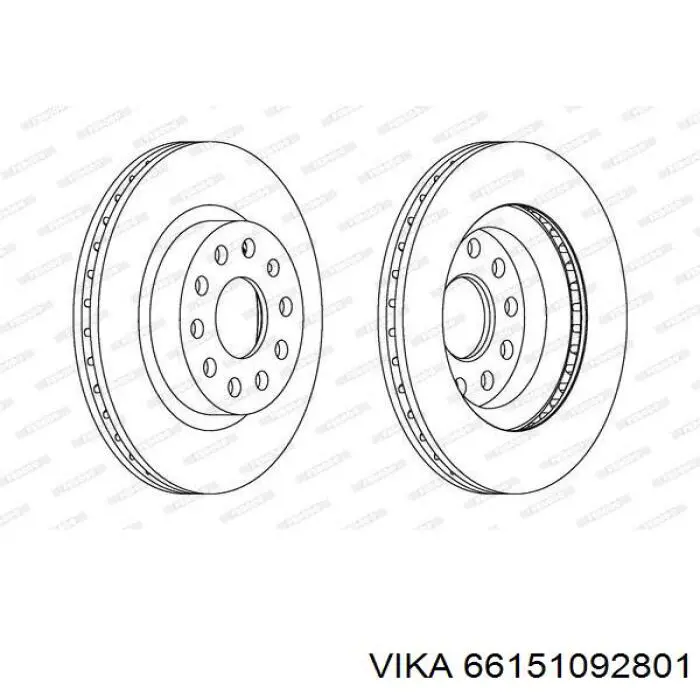 Купити 66151092801 Vika Ротор гальмівний