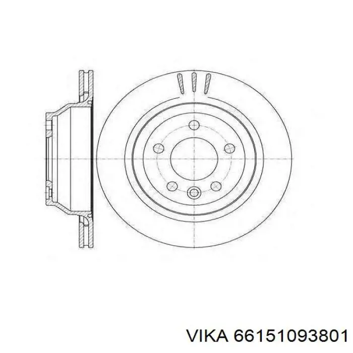 Задні дискові гальма Vika 66151093801 ціна, від 42.98 USD