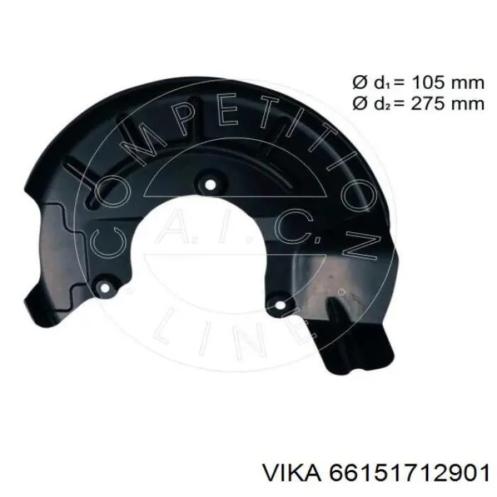 3615037 Autotechteile Кожух гальмівного диска