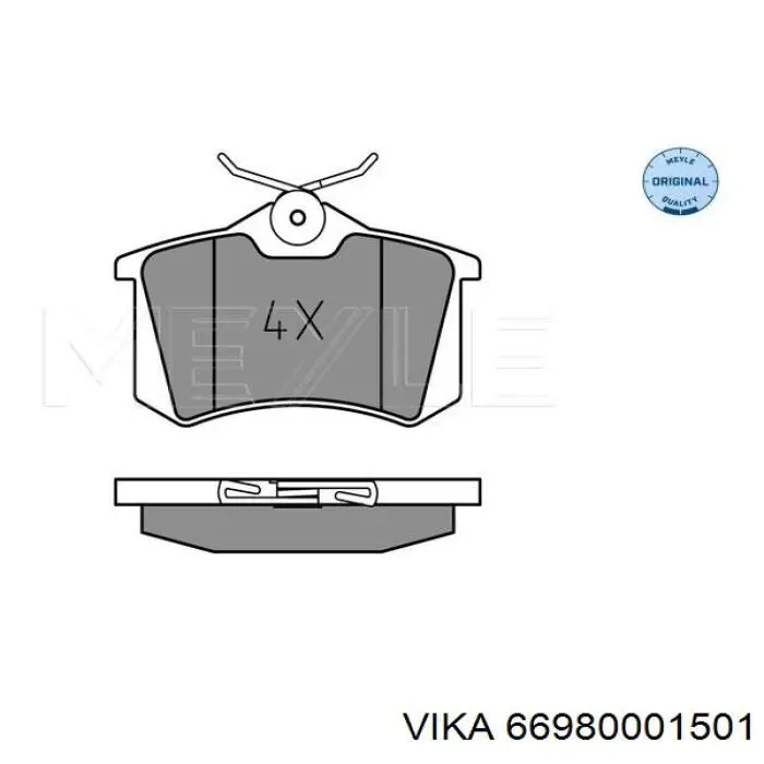 Задні гальмівні колодки ABE C2W001 ціна, від 15.07 USD