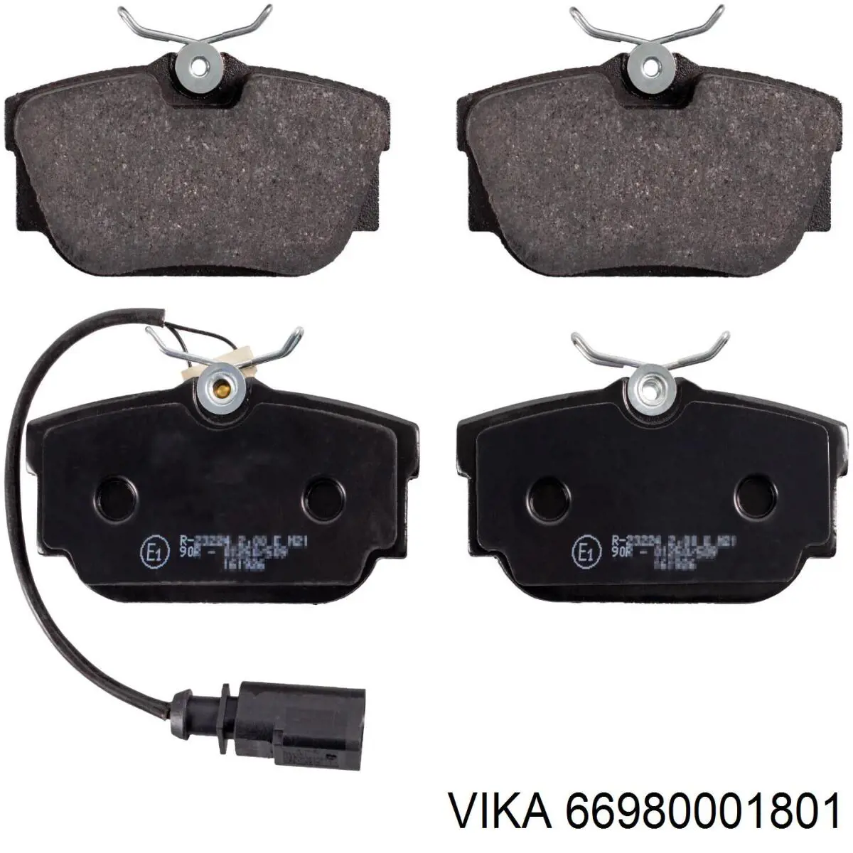 Задні гальмівні колодки Vika 66980001801 ціна, від 17.44 USD