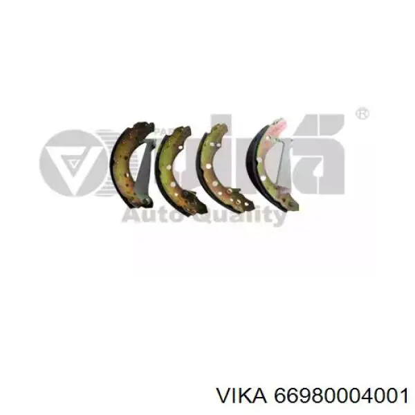 Колодки гальмові задні, барабанні Vika 66980004001 ціна, від 15.49 USD