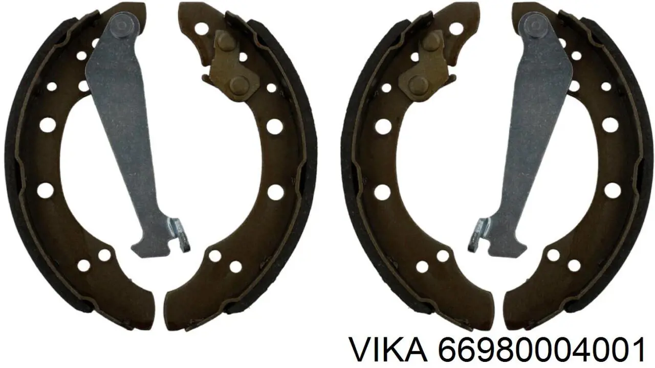 66980004001 Vika Колодки гальмівні задні, барабанні