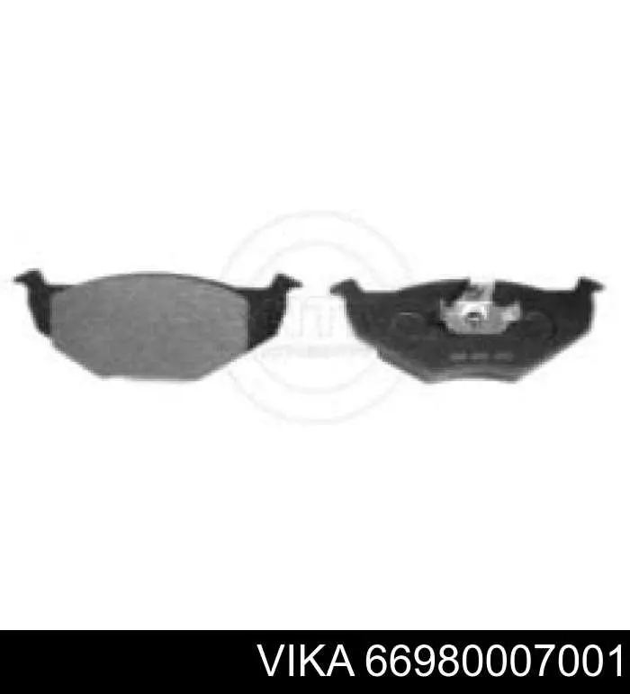Гальмівні колодки Vika 66980007001 ціна, від 17.83 USD
