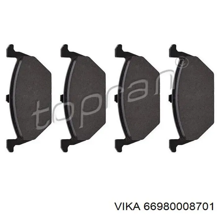 Гальмівні колодки Vika 66980008701 ціна, від 16.11 USD
