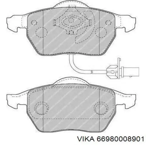 Передні тормозні колодки 986495232 Bosch