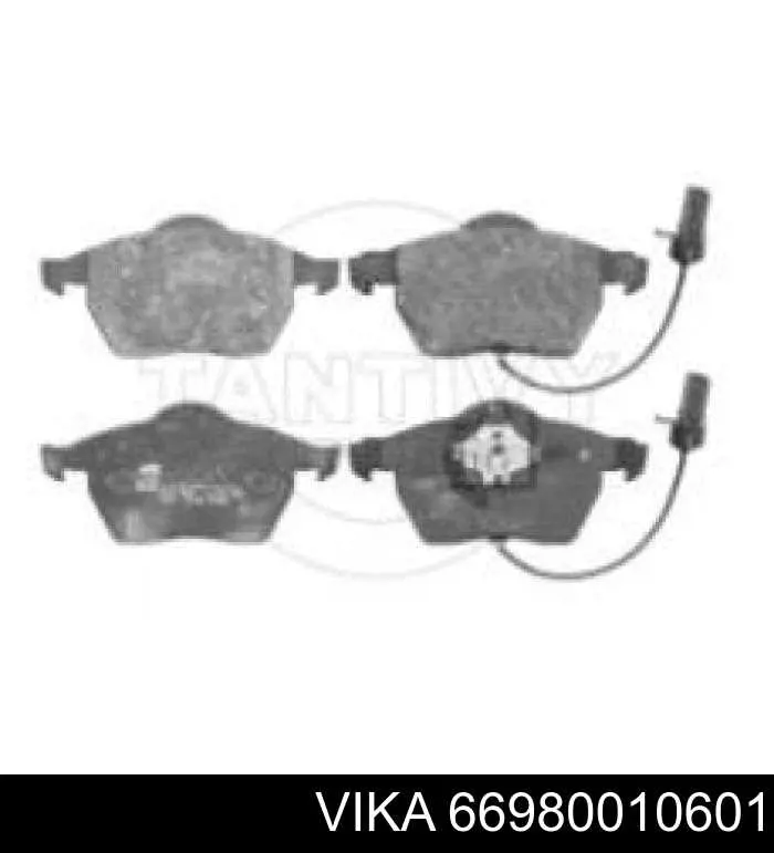Гальмівні колодки Vika 66980010601 ціна, від 21.93 USD
