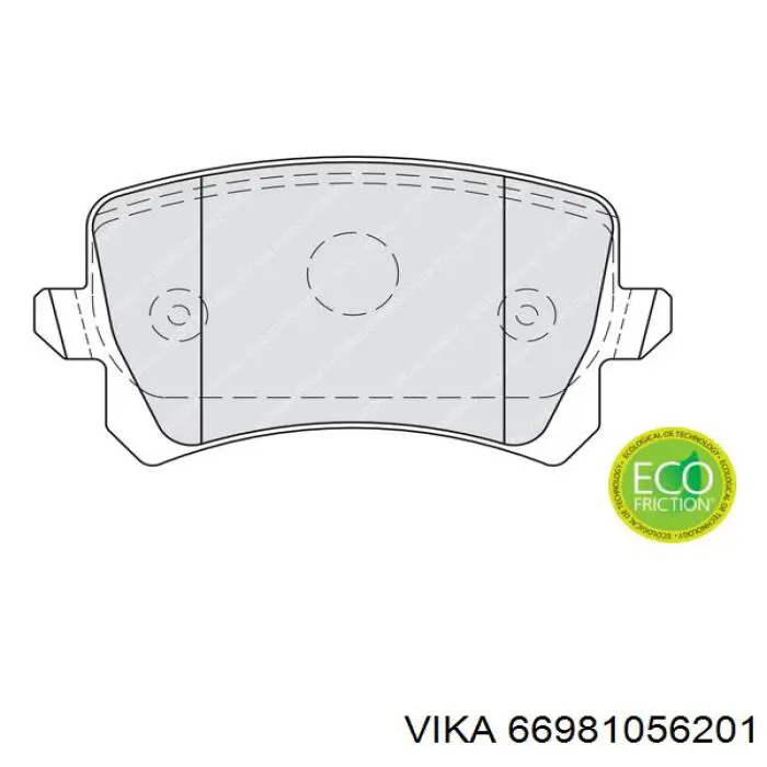Купити 66981056201 Vika Задні колодки