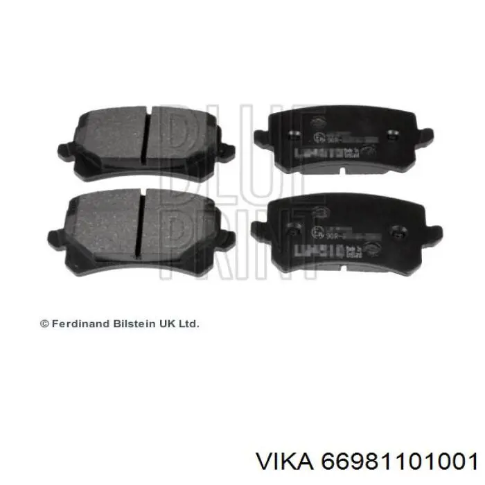 Задні гальмівні колодки Vika 66981101001 ціна, від 13.51 USD
