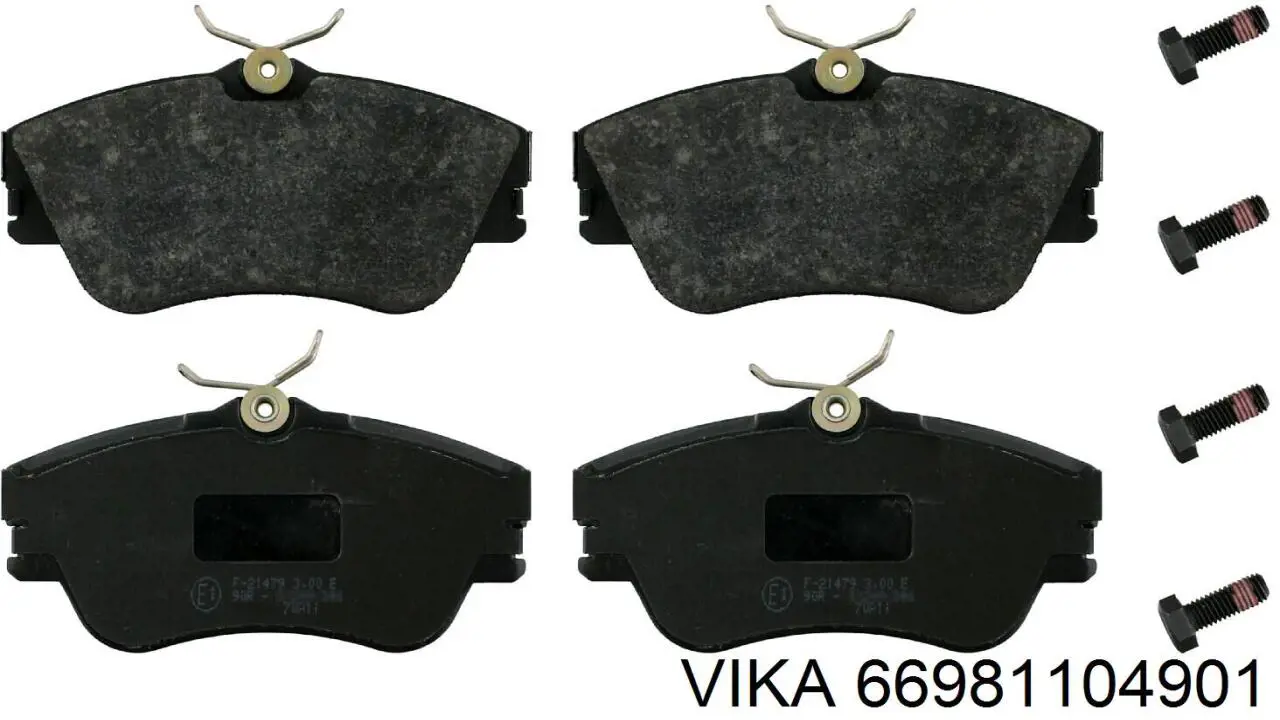 66981104901 Vika колодки гальмівні передні, дискові