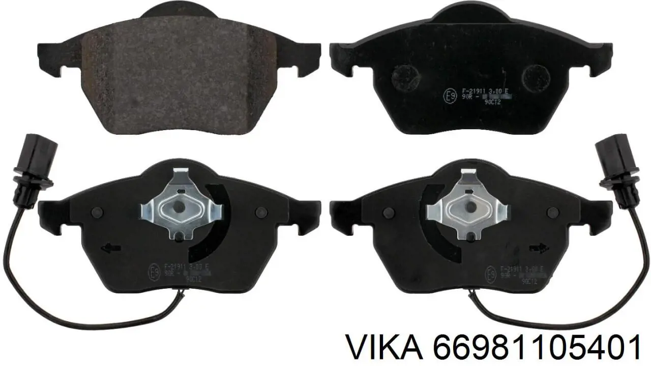 66981105401 Vika Передні гальмівні колодки