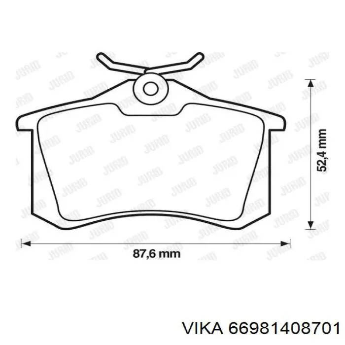 Купити 66981408701 Vika Задні колодки