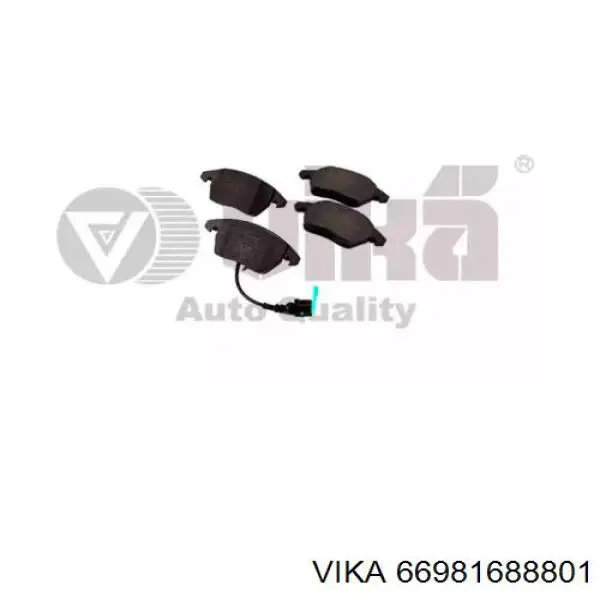Гальмівні колодки Vika 66981688801 ціна, від 20.80 USD