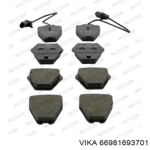 Передні тормозні колодки MKD912 Friction Master
