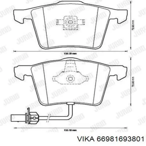 Передні тормозні колодки 16915C Power Stop