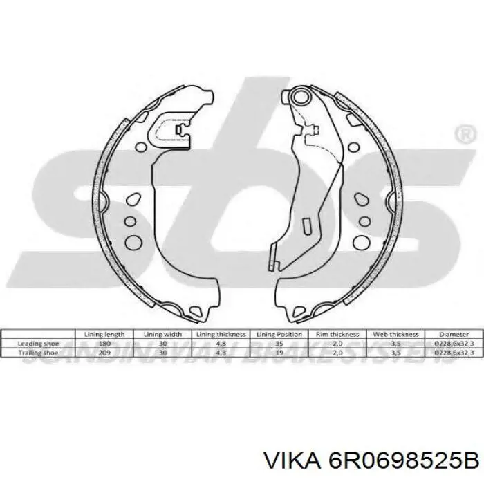  Ремкомплект задніх гальм Volkswagen Polo 5