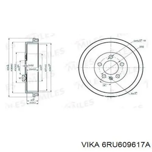 50200117 Profit Барабан гальмівний задній