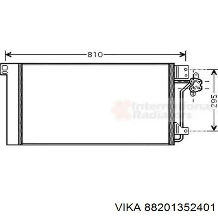 V15621031 VEMO/Vaico радіатор кондиціонера