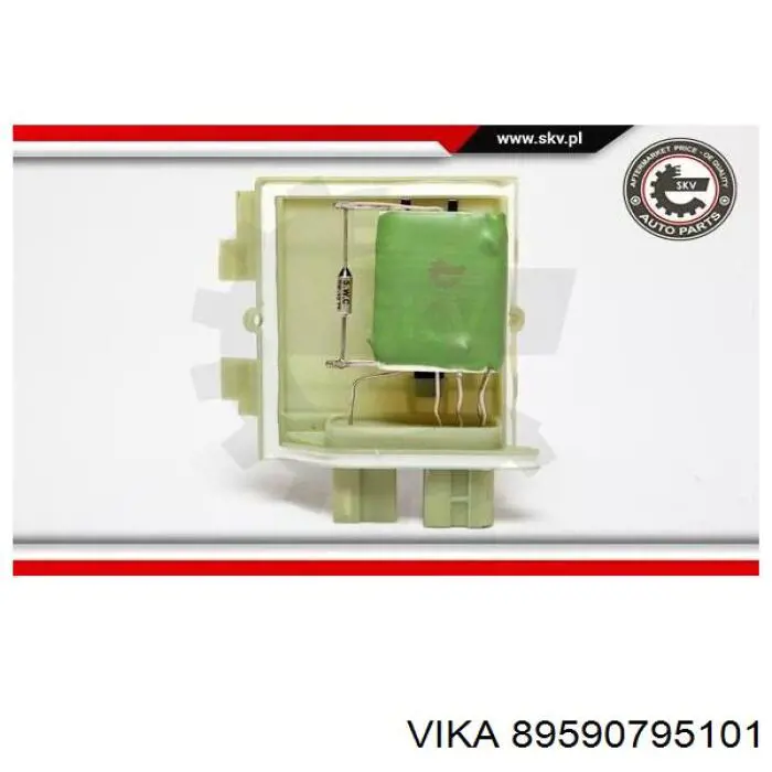 Резистор обігрівача Vika 89590795101 ціна, від 11.66 USD