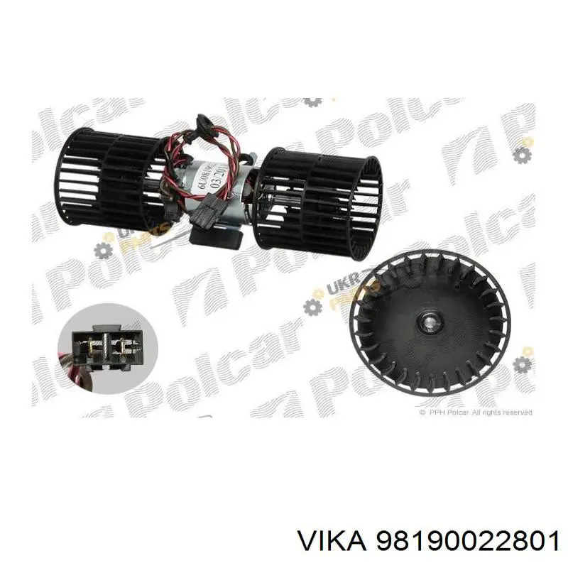 Вентилятора пічки 6U0819021 Vika