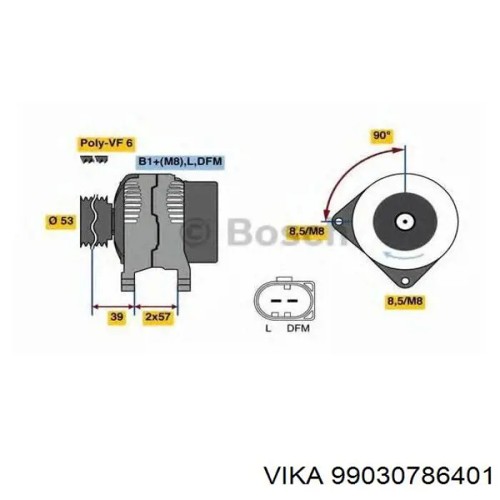 99030786401 Vika генератор
