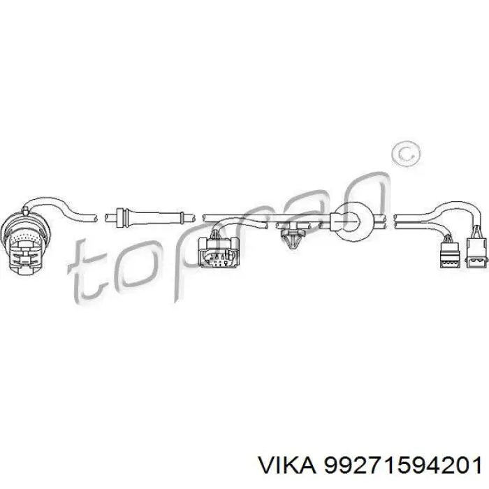 Датчик АБС (ABS) задній, лівий VAG 4B0927807C