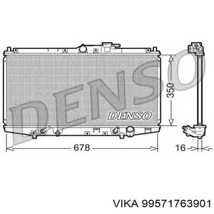 Трос приводу спідометра Vika 99571763901 ціна, від 4.71 USD
