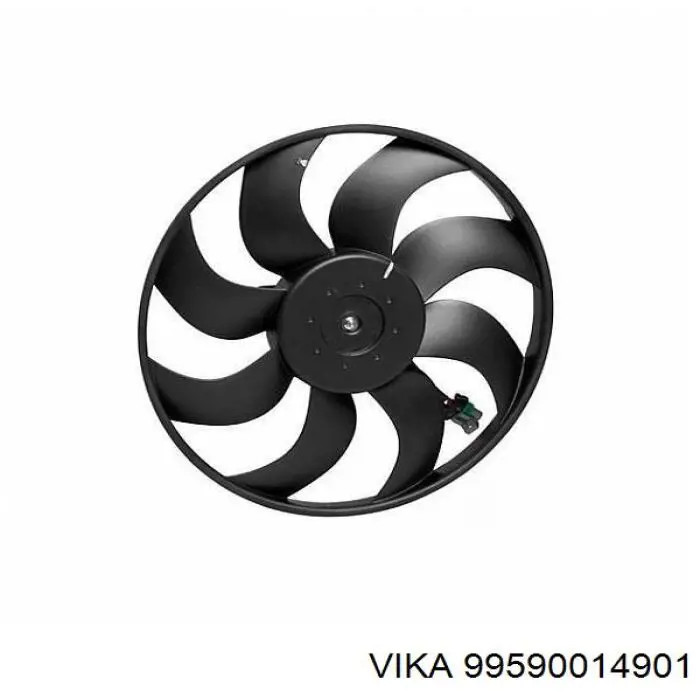 99590014901 Vika електровентилятор охолодження в зборі (двигун + крильчатка, правий)