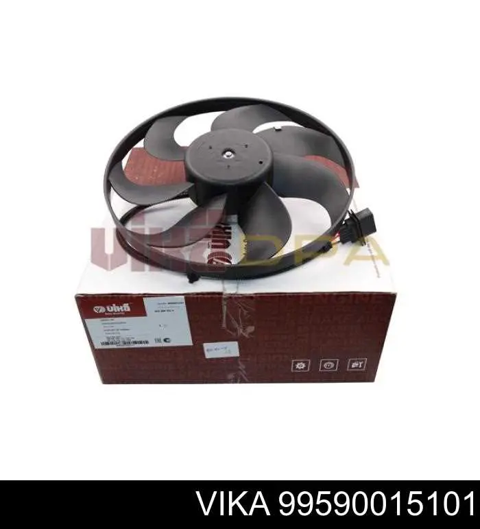 99590015101 Vika електровентилятор охолодження в зборі (двигун + крильчатка)