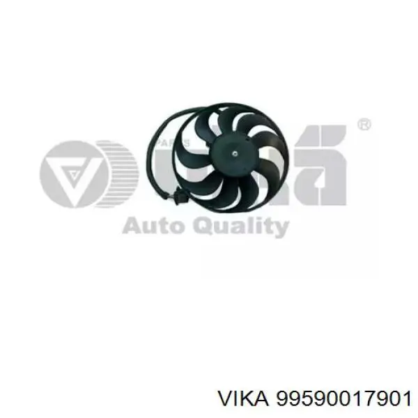 Купити 99590017901 Vika Електровентилятор охолодження в зборі (двигун + крильчатка), правий