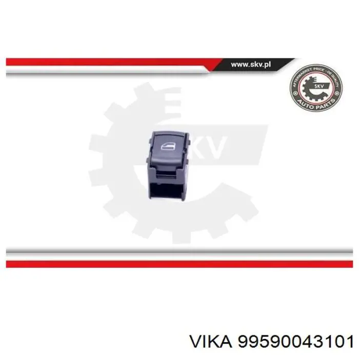 Кнопка вмикання двигуна склопідіймача задня Vika 99590043101 ціна, від 2.93 USD
