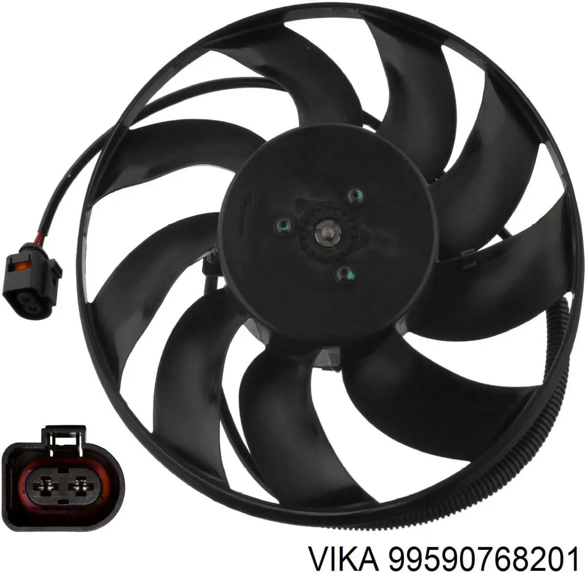 V15011889 Vemo електровентилятор охолодження в зборі (двигун + крильчатка)
