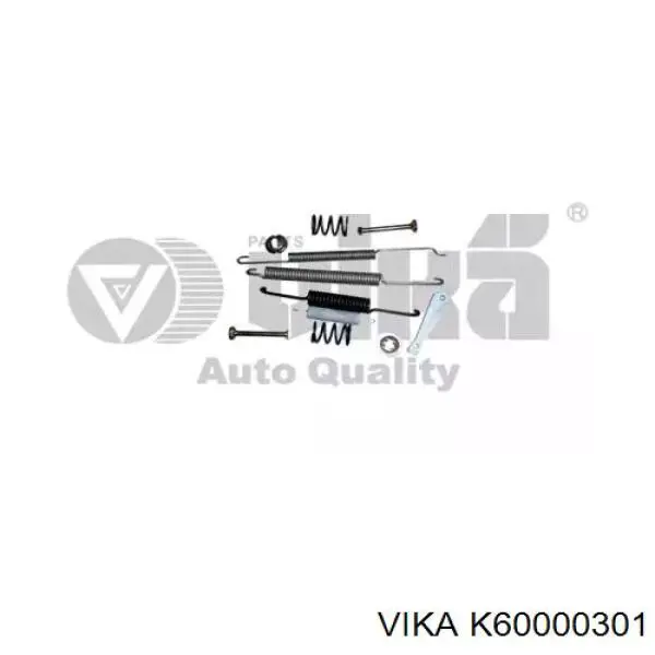 K60000301 Vika Монтажний комплект задніх барабанних колодок