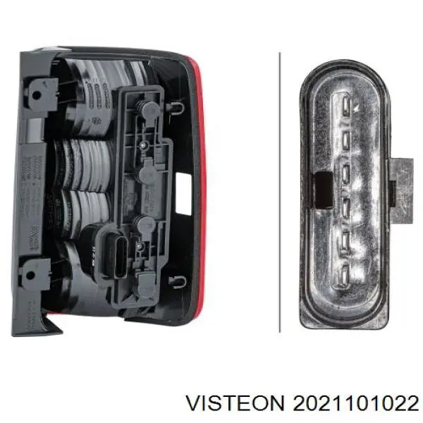 Ліхтар задній лівий 2021101022 Visteon