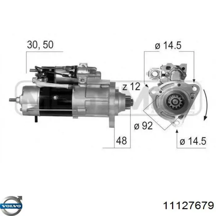 Купити 11127679 Volvo Стартер