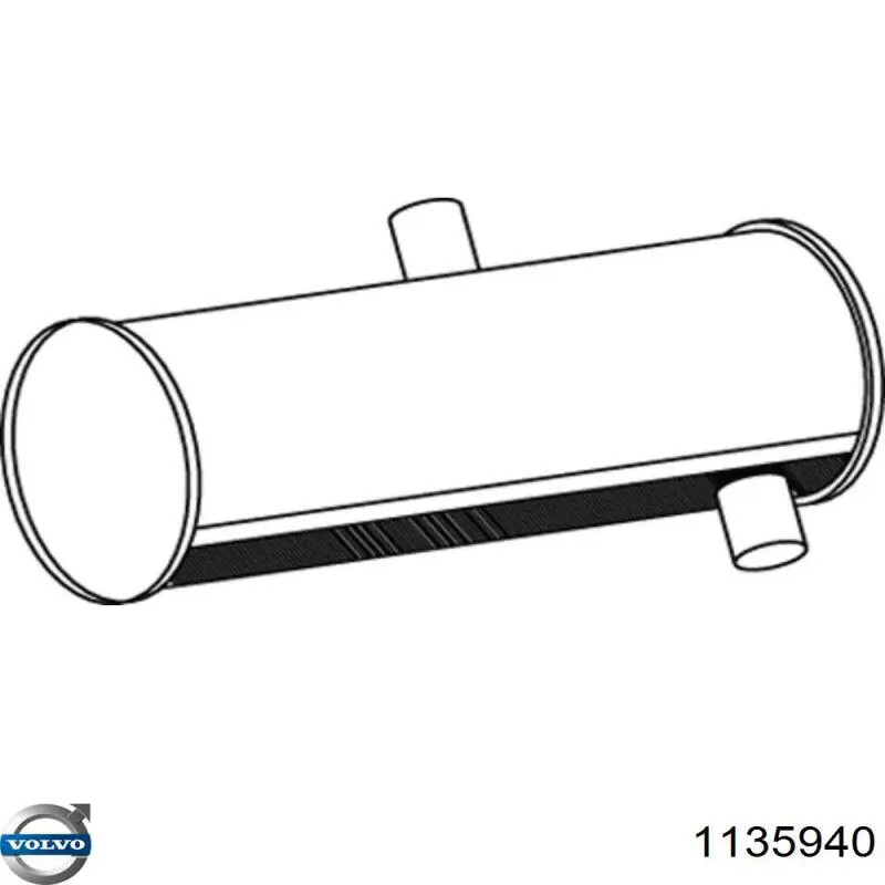 1135940 Volvo Глушилка задня